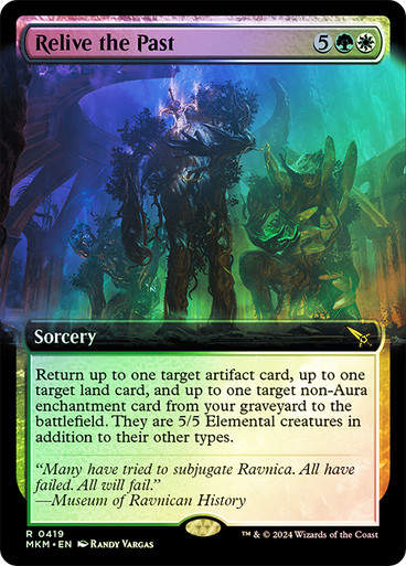 Relive the Past (mkm) (419) / Extended Art Foil