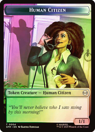 Human Citizen Token 004 // Treasure Token 007 (TSPM) / Foil — cara 1 de 2