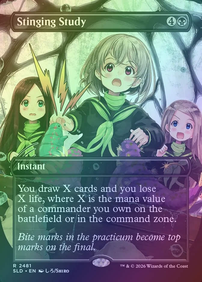 Stinging Study (SLD) (2481) / Borderless / Foil