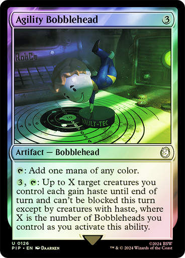 Agility Bobblehead (pip) (126) / Foil