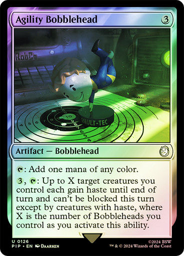 Agility Bobblehead (pip) (126) / Foil