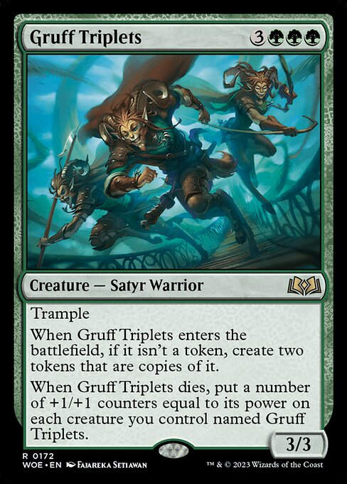 Gruff Triplets (woe)
