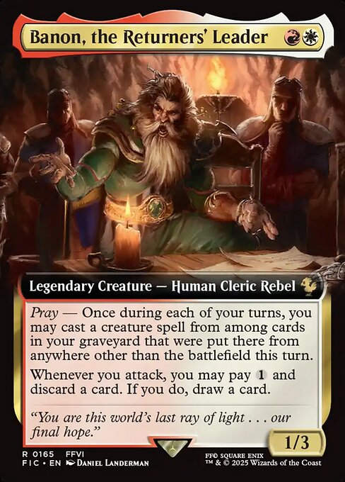 Banon, the Returners' Leader (FIC) (165) / Extended Art