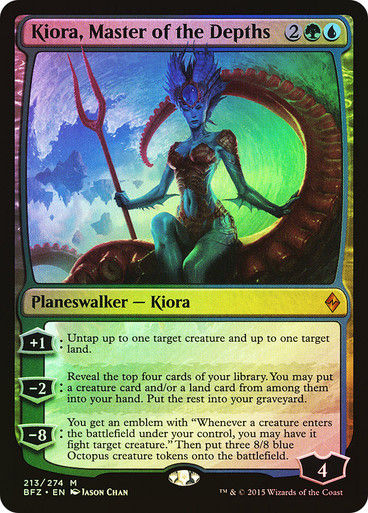 Kiora, Master of the Depths (BFZ) (213) / Foil