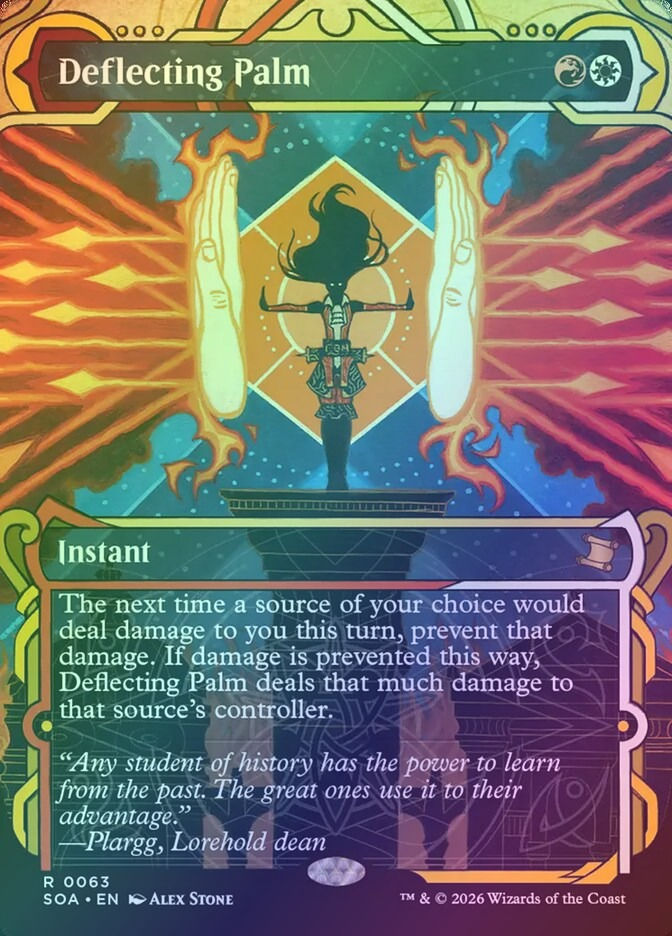 Deflecting Palm (SOA) (63) / Borderless / Showcase / Foil