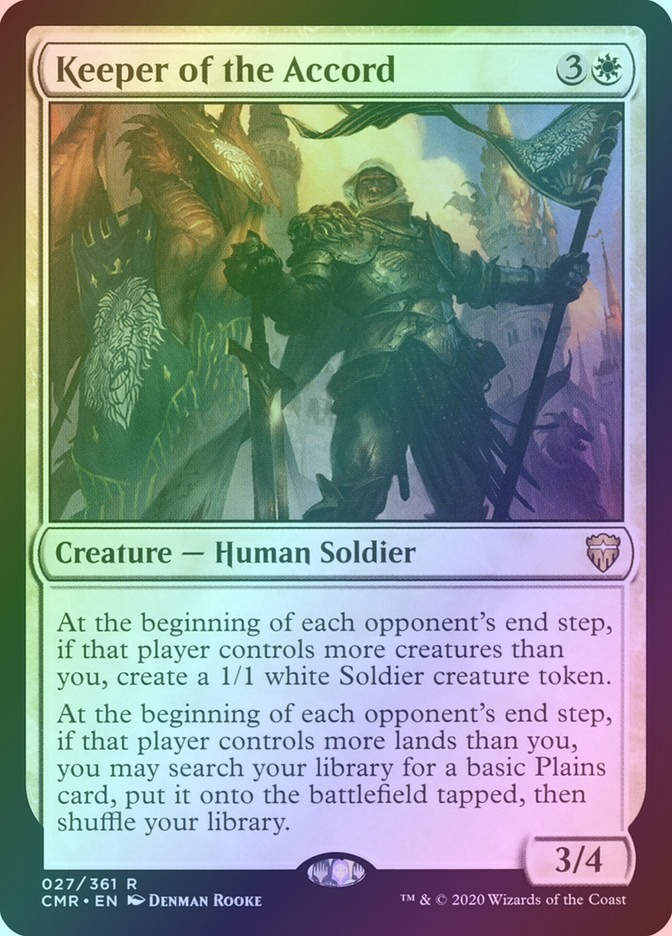 Keeper of the Accord (CMR) (27) / Foil
