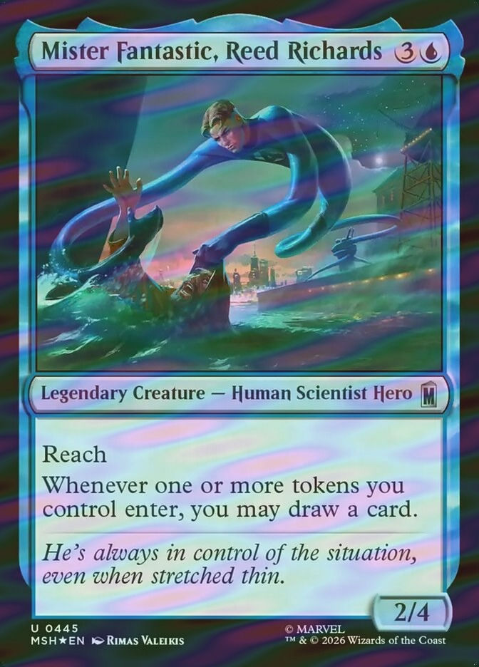Mister Fantastic, Reed Richards (MSH) (445) / Surge Foil