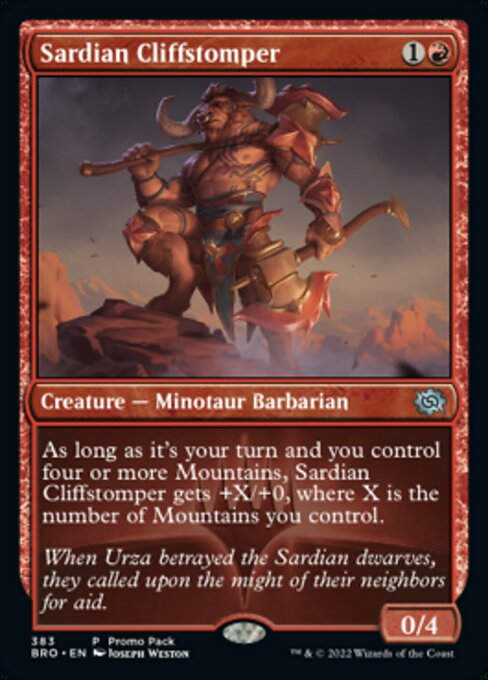 Sardian Cliffstomper (BRO) / Promo Pack Foil