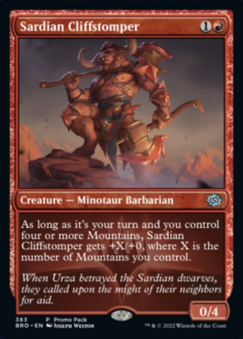 Sardian Cliffstomper (BRO) / Promo Pack