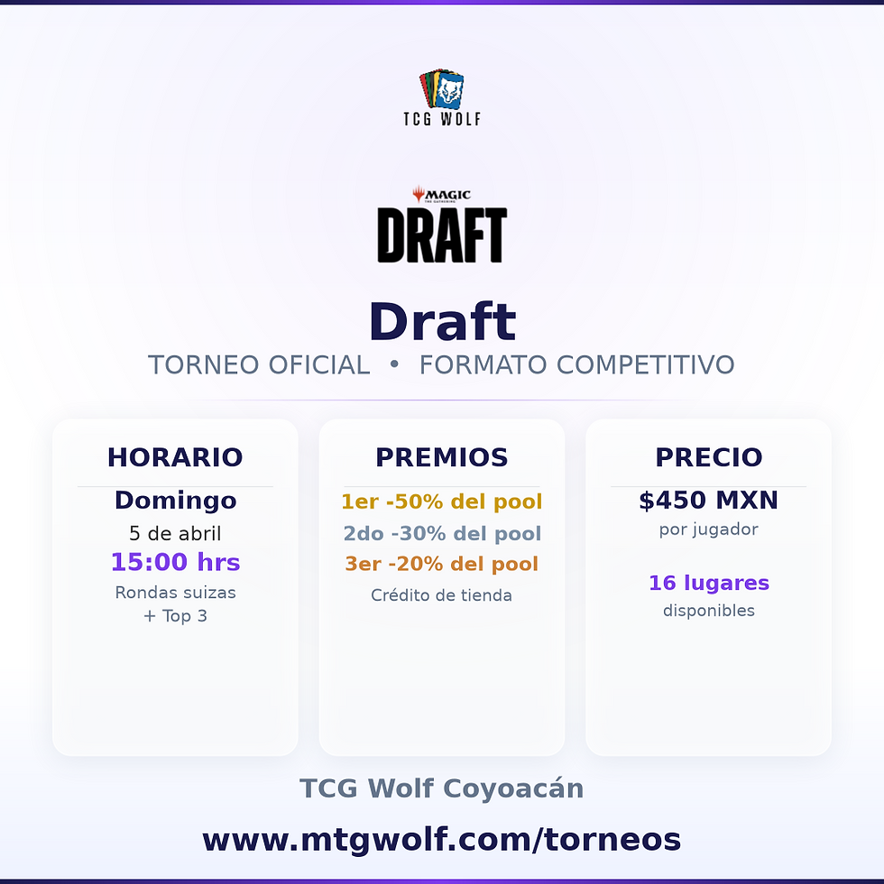 Draft @ TCG Wolf Coyoacán