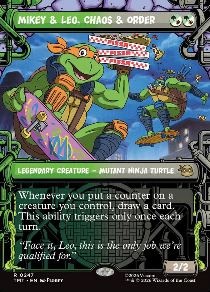 Mikey & Leo, Chaos & Order (TMT) (247) / Borderless / Showcase