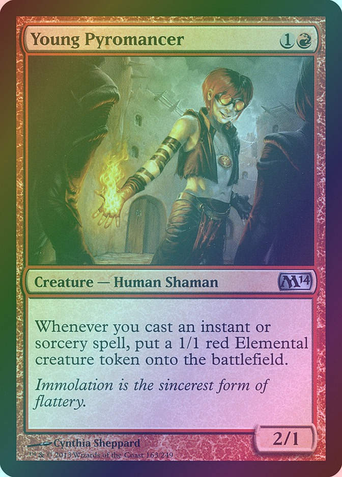 Young Pyromancer (M14) (163) / Foil