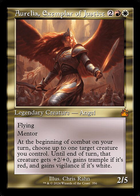 Aurelia, Exemplar of Justice (rvr) (356) / Retro
