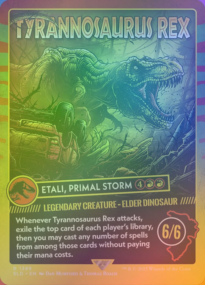 Etali, Primal Storm (SLD) (1389★) / Borderless / Rainbow Foil