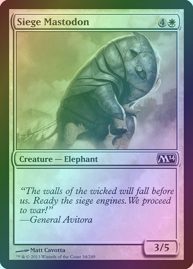 Siege Mastodon (M14) (34) / Foil