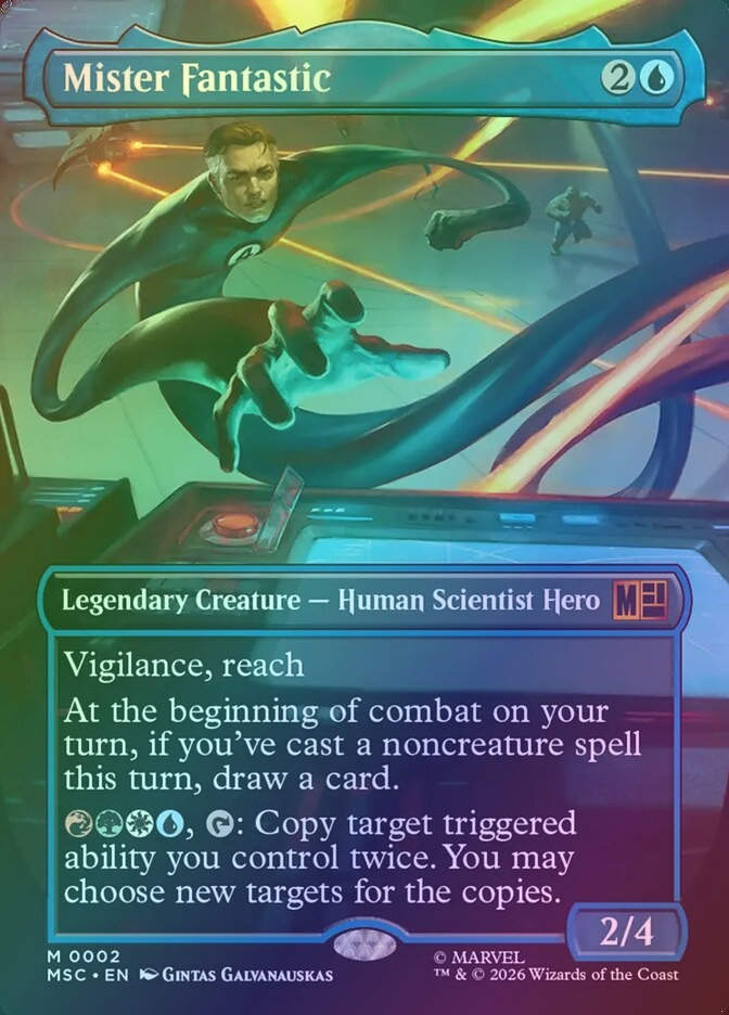 Mister Fantastic (MSC) (2) / Borderless / Foil