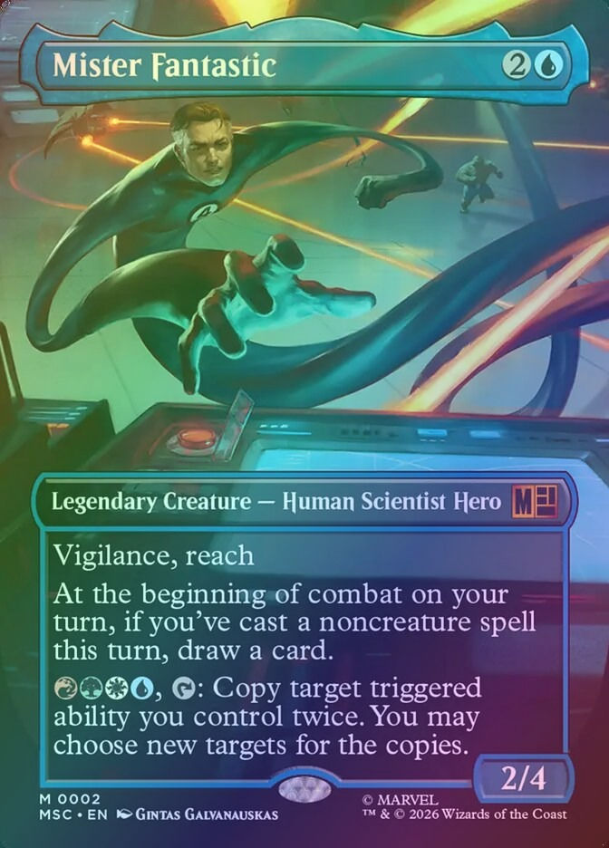 Mister Fantastic (MSC) (2) / Borderless / Foil