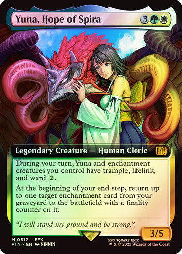 Yuna, Hope of Spira (FIN) (517) / Extended Art / Foil