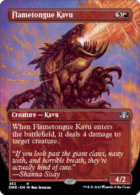Flametongue Kavu (DMR) / Borderless
