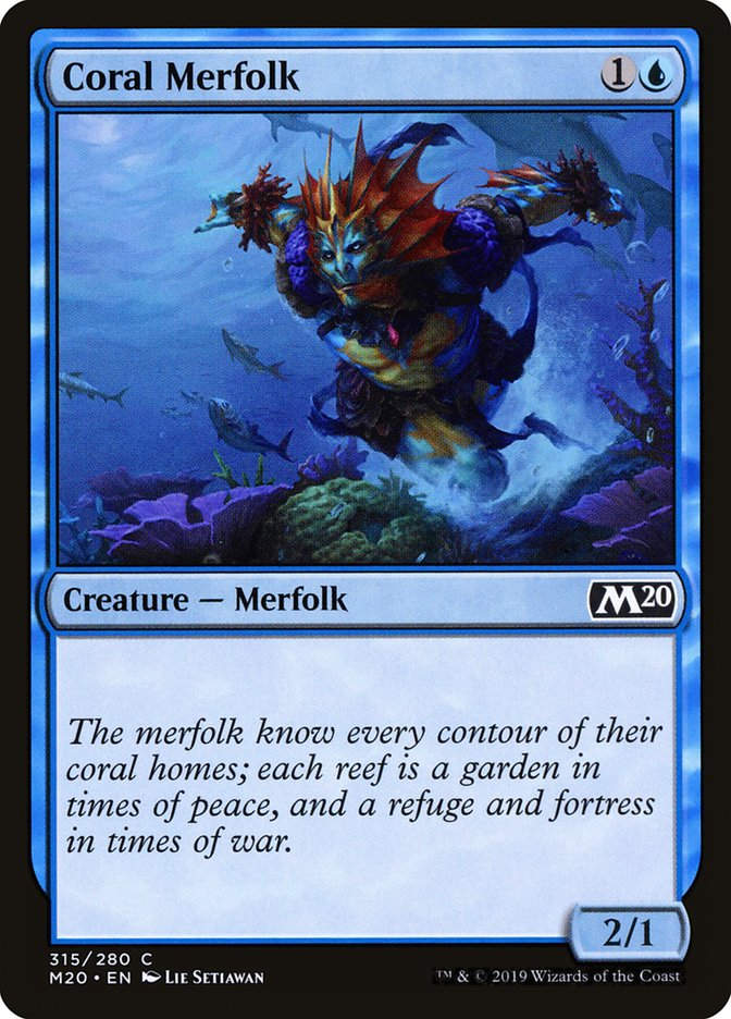 Coral Merfolk (M20) (315)