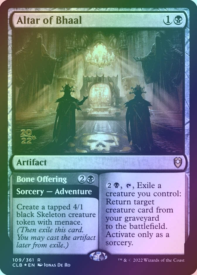 Altar of Bhaal // Bone Offering (PCLB) (109s) / Foil