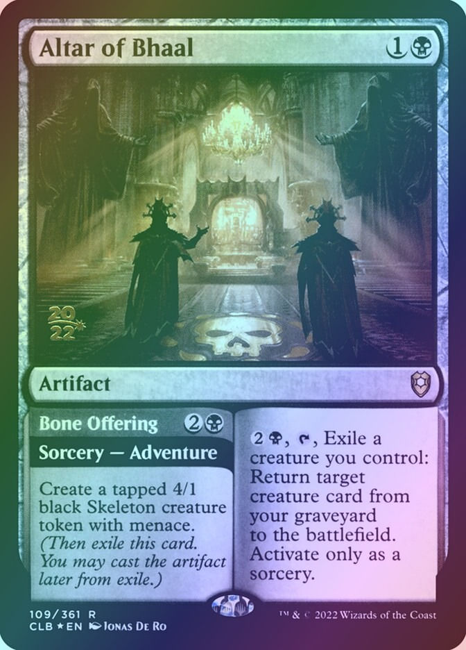 Altar of Bhaal // Bone Offering (PCLB) (109s) / Foil