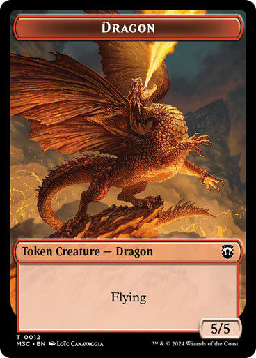 Shapeshifter Token T08 // Dragon (TM3C) / Ripple Foil — cara 2 de 2