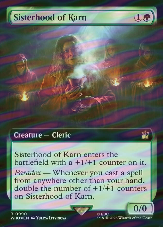 Sisterhood of Karn (WHO) (990) / Extended Art / Surge Foil