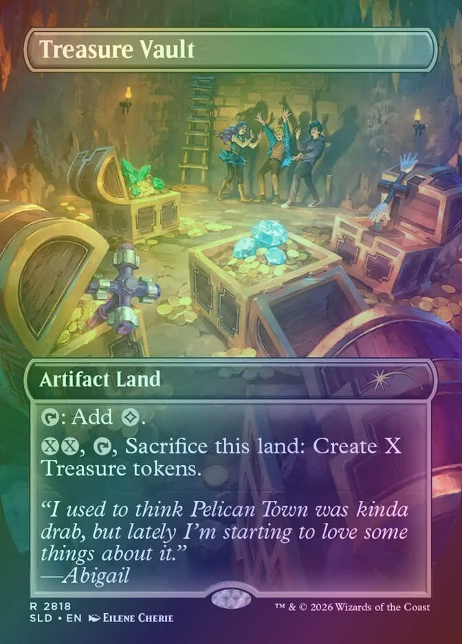 Treasure Vault (SLD) (2818) / Borderless / Foil