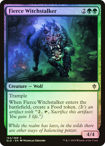 Fierce Witchstalker (ELD) (154) / Foil