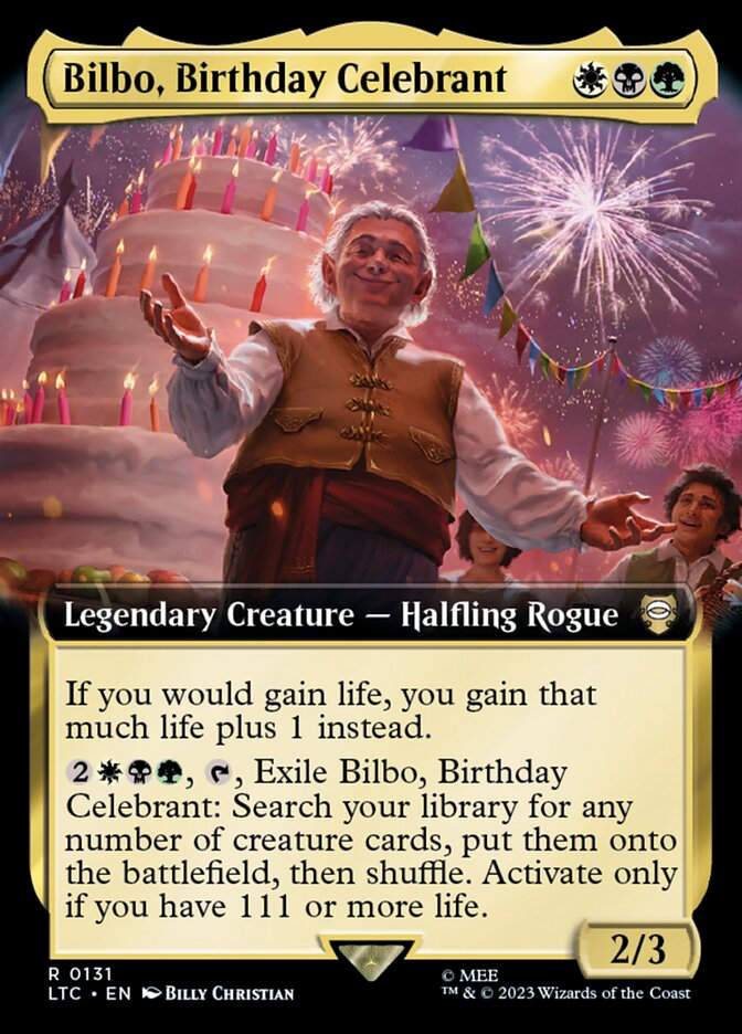 Bilbo, Birthday Celebrant (LTC) (131) / Extended Art