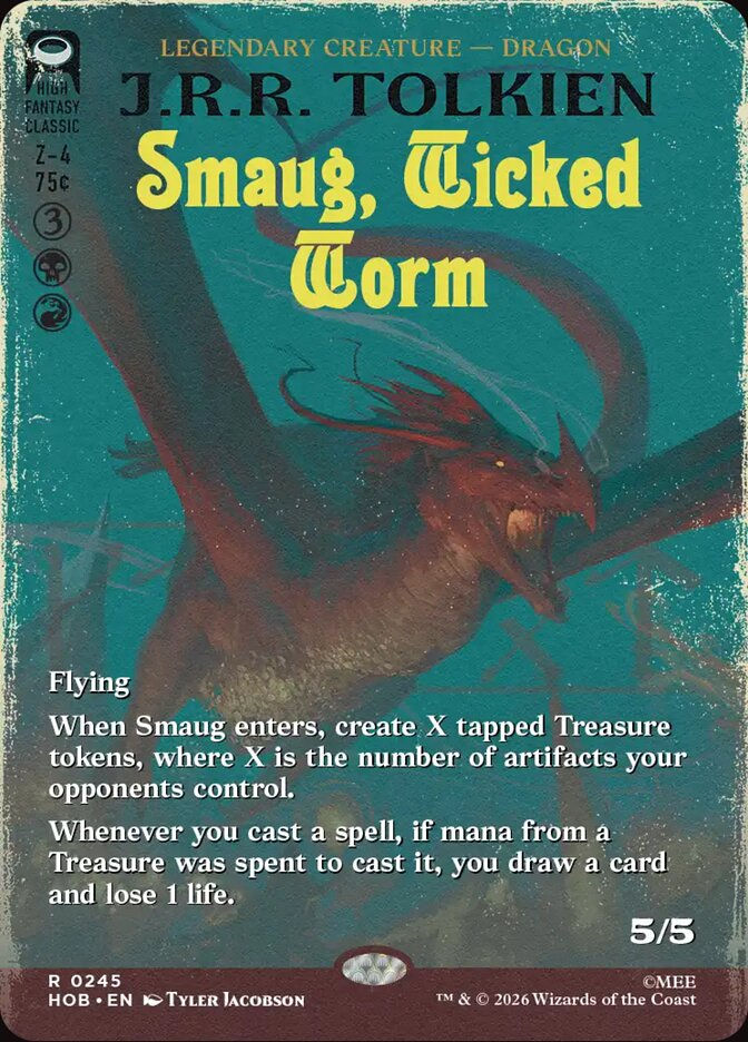 Smaug, Wicked Worm (HOB) (245) / Borderless