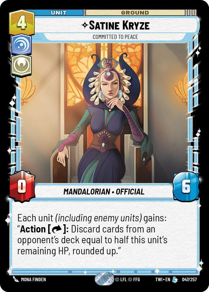 Satine Kryze - Committed to Peace (TWI) (047/257) / Foil