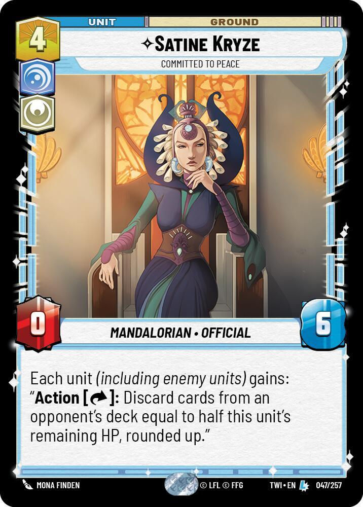 Satine Kryze - Committed to Peace (TWI) (047/257) / Foil