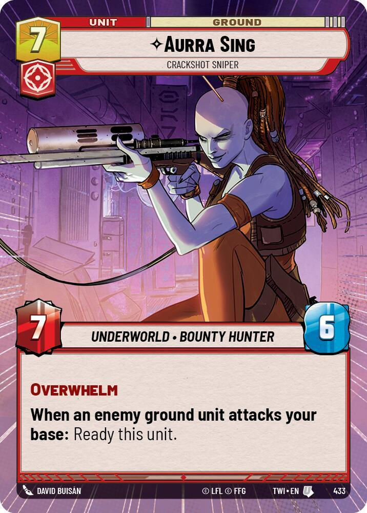 Aurra Sing - Crackshot Sniper (Hyperspace) (TWI) (433) / Foil