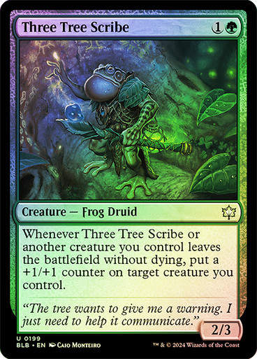 Three Tree Scribe (blb) (199) / Foil
