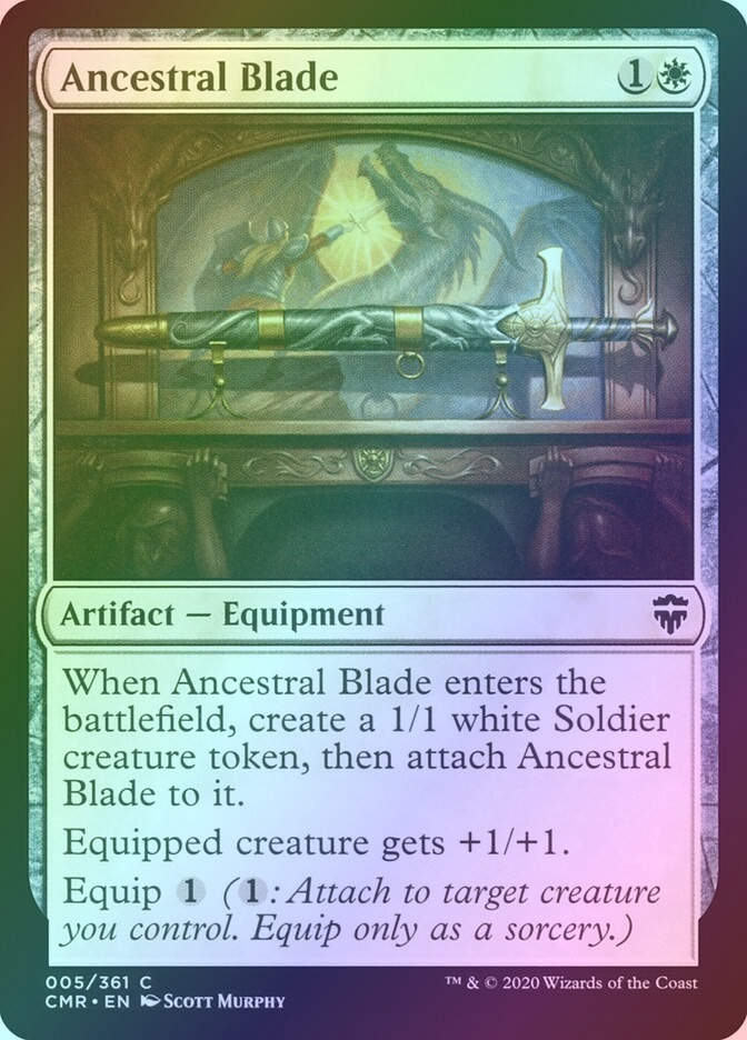 Ancestral Blade (CMR) (5) / Foil