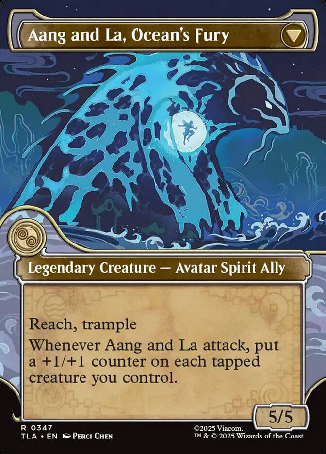 Aang, Swift Savior // Aang and La, Ocean's Fury (TLA) (347) / Showcase — cara 2 de 2