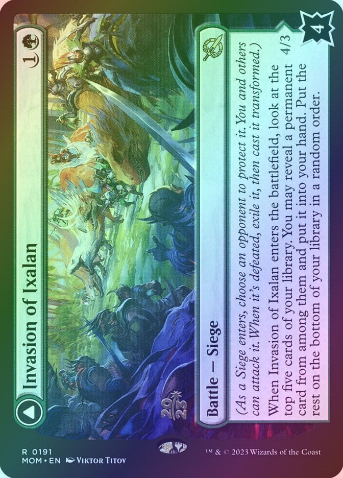 Invasion of Ixalan // Belligerent Regisaur (PMOM) (191s) / Foil — cara 1 de 2