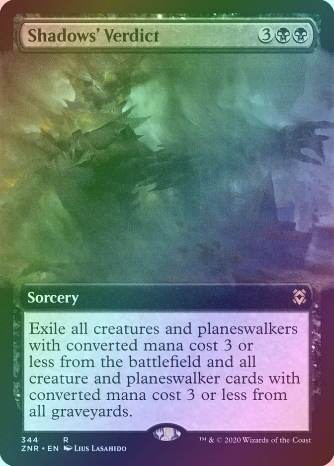 Shadows' Verdict (ZNR) (344) / Extended Art / Foil