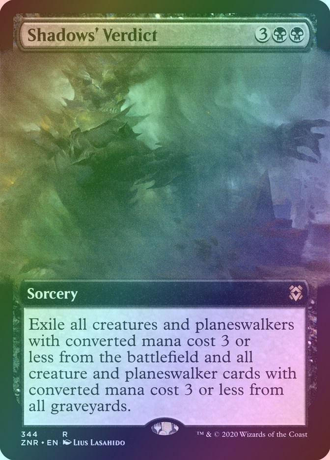 Shadows' Verdict (ZNR) (344) / Extended Art / Foil