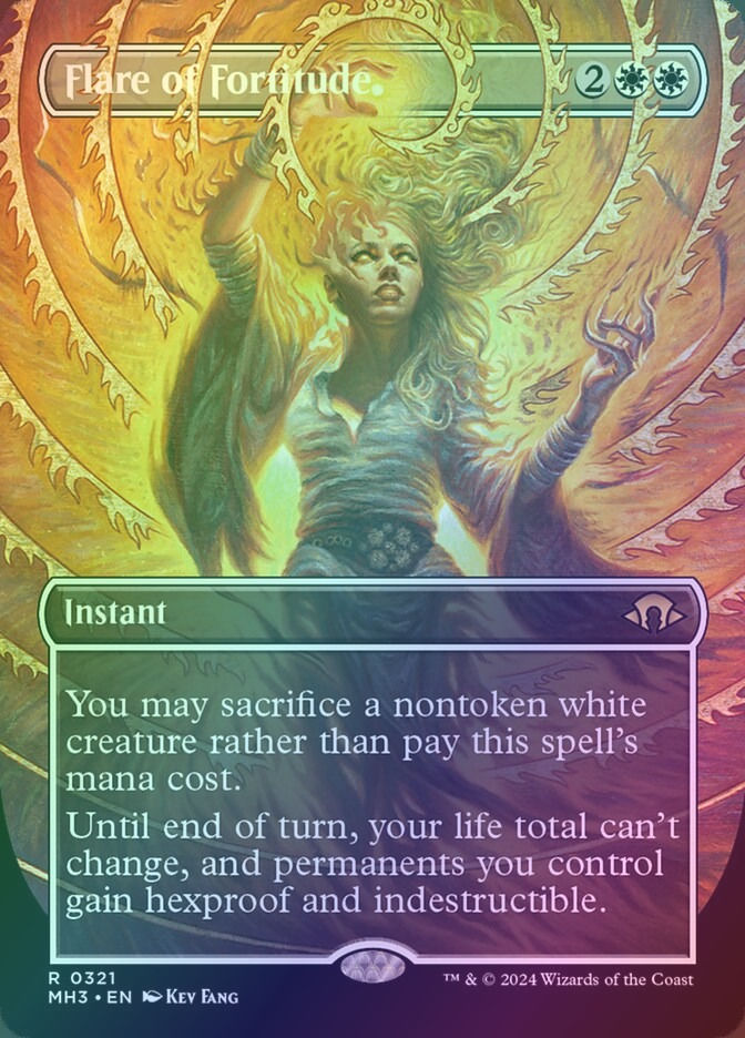 Flare of Fortitude (MH3) (321) / Borderless / Foil