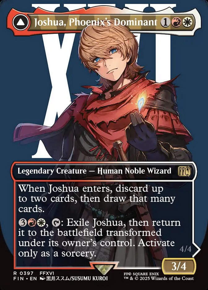 Joshua, Phoenix's Dominant // Phoenix, Warden of Fire (FIN) (397) / Borderless