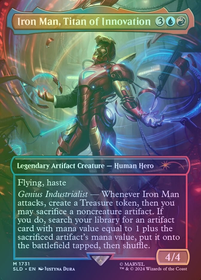 Iron Man, Titan of Innovation (SLD) (1731) / Borderless / Foil