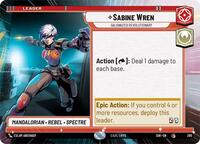 Sabine Wren - Galvanized Revolutionary (Hyperspace) (SOR_#280)