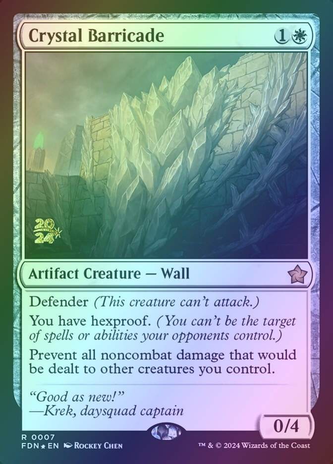 Crystal Barricade (PFDN) (7s) / Foil