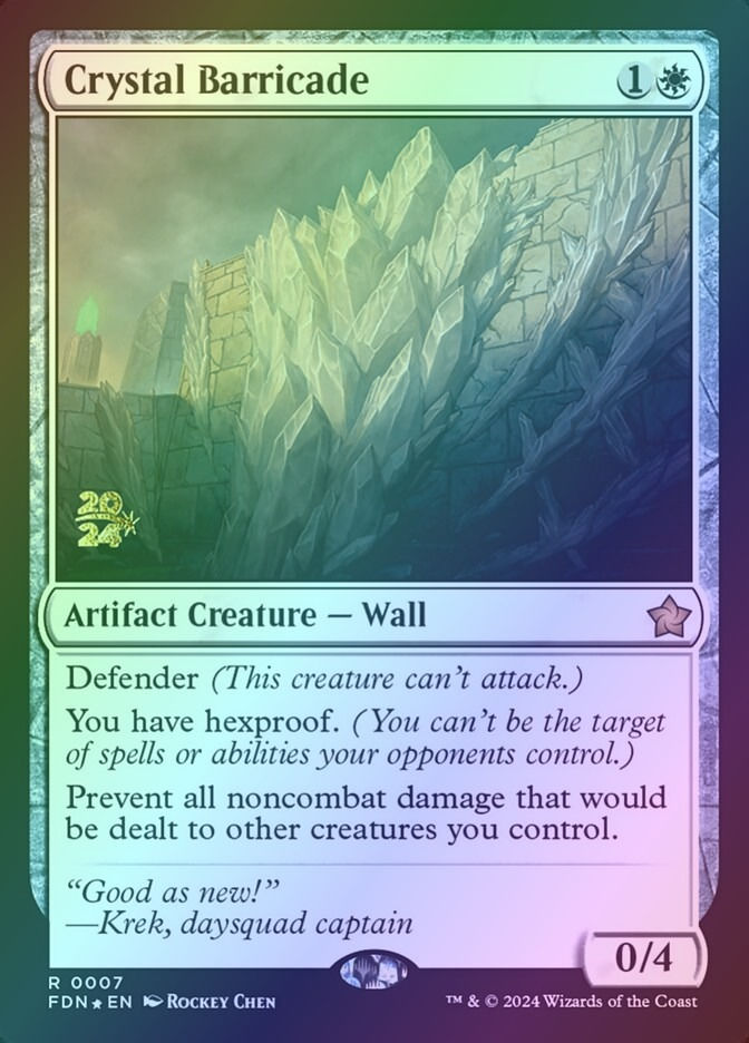 Crystal Barricade (PFDN) (7s) / Foil