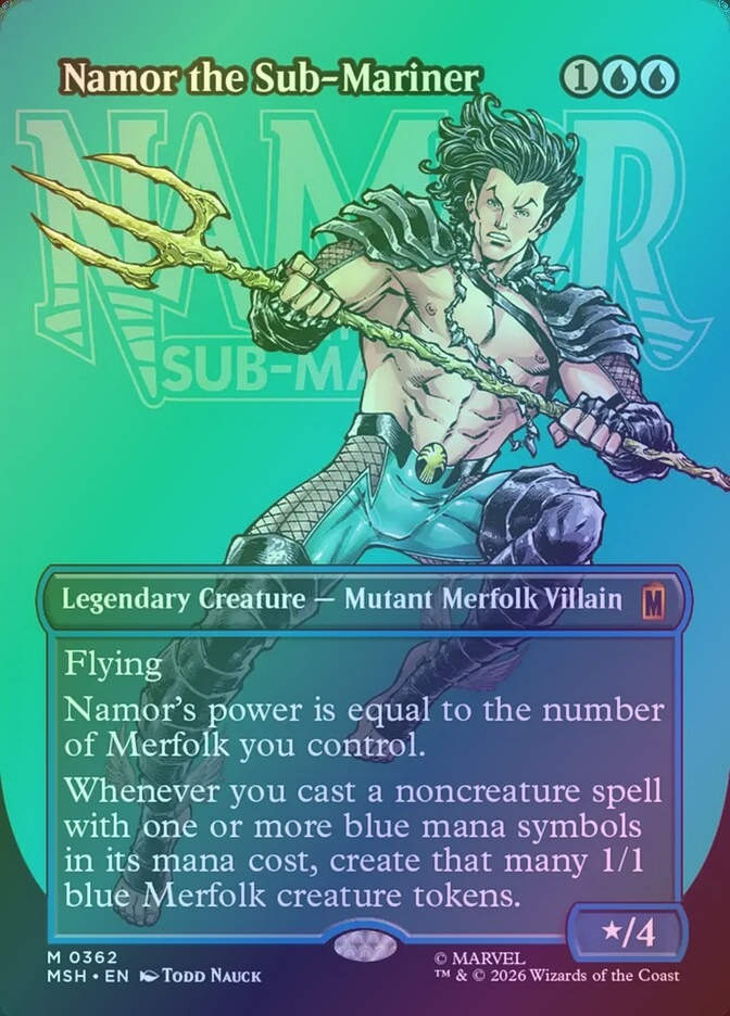 Namor the Sub-Mariner (MSH) (362) / Borderless / Foil