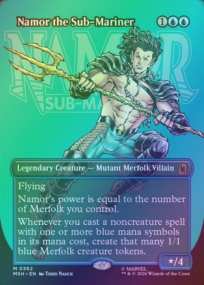 Namor the Sub-Mariner (MSH) (362) / Borderless / Foil