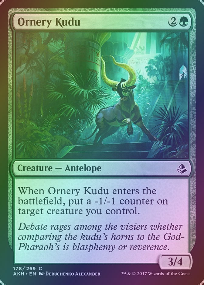 Ornery Kudu (AKH) (178) / Foil